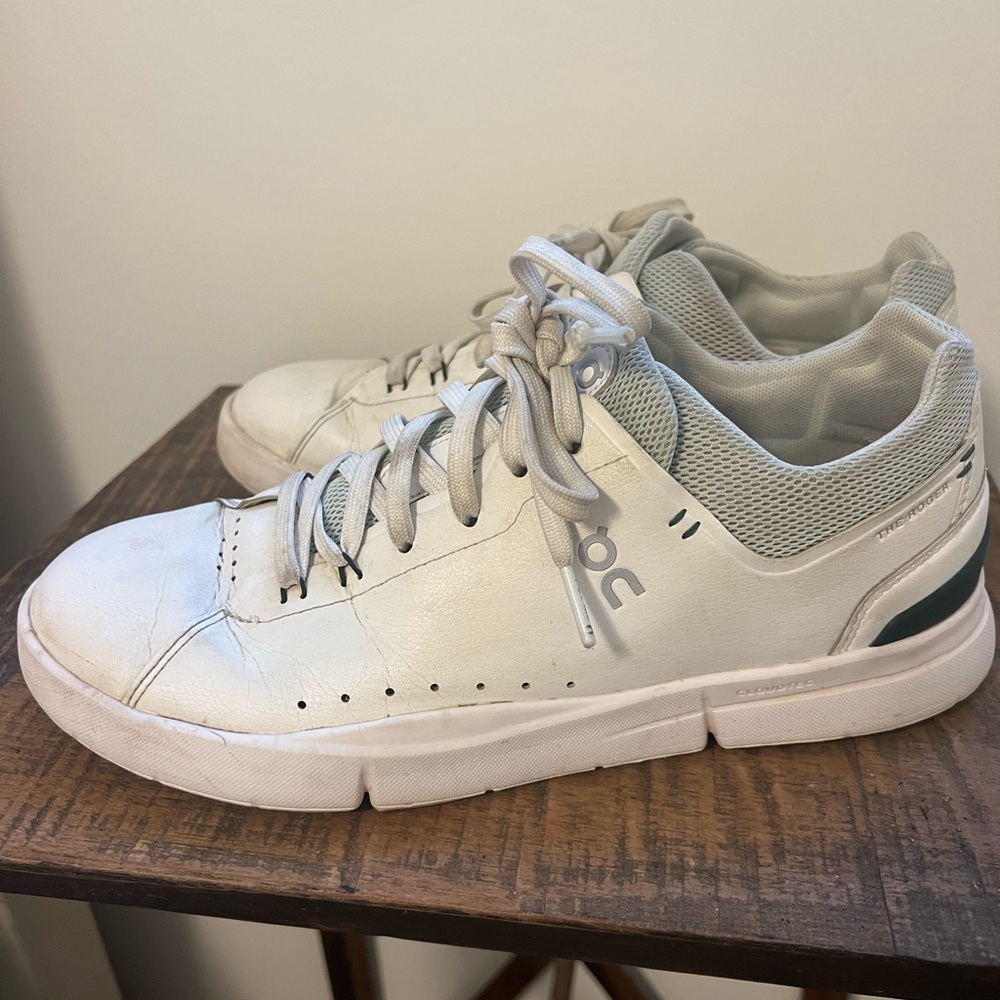 ON Running white Roger tennis shoes